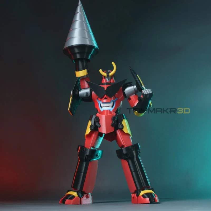 Boneco Gurren Lagann - Impressão 3D (34cm) - Imagem 4