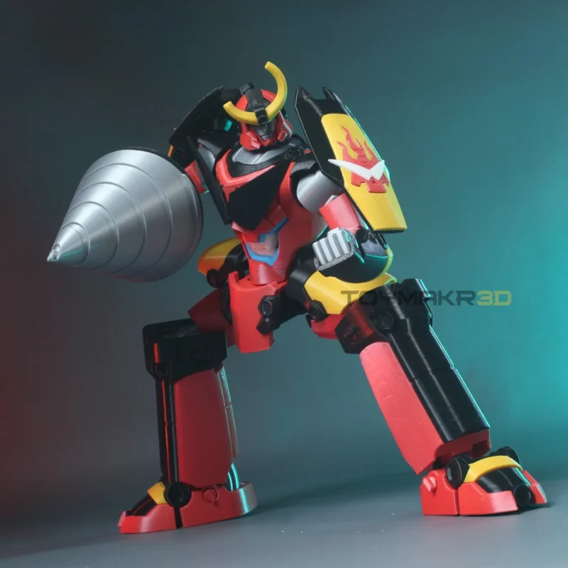 Boneco Gurren Lagann - Impressão 3D (34cm) - Imagem 6