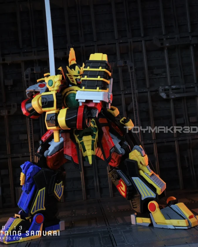Lightning Samurai V2 – Action Figure Articulada de Alta Qualidade - Imagem 2