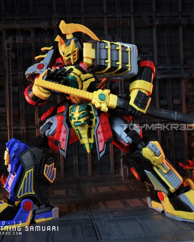 Lightning Samurai V2 – Action Figure Articulada de Alta Qualidade - Imagem 4