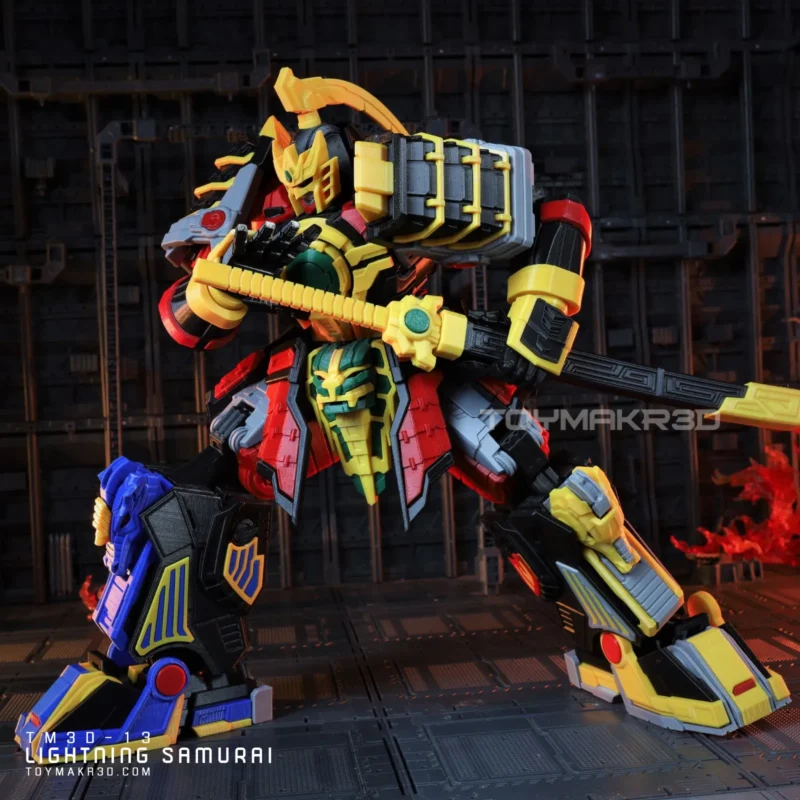 Lightning Samurai V2 – Action Figure Articulada de Alta Qualidade - Image 4