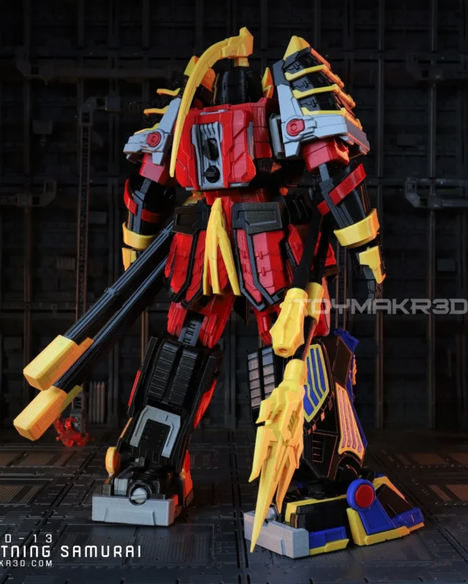 Lightning Samurai V2 – Action Figure Articulada de Alta Qualidade - Imagem 3
