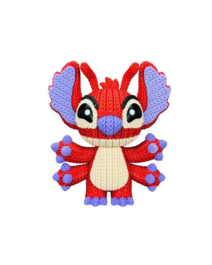Stitch Vermelho Crochê Lillo Stitch - Feita Em Plástico 3d