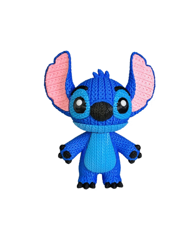 Stitch Crochê Lillo Stitch - Feita Em Plástico 3d