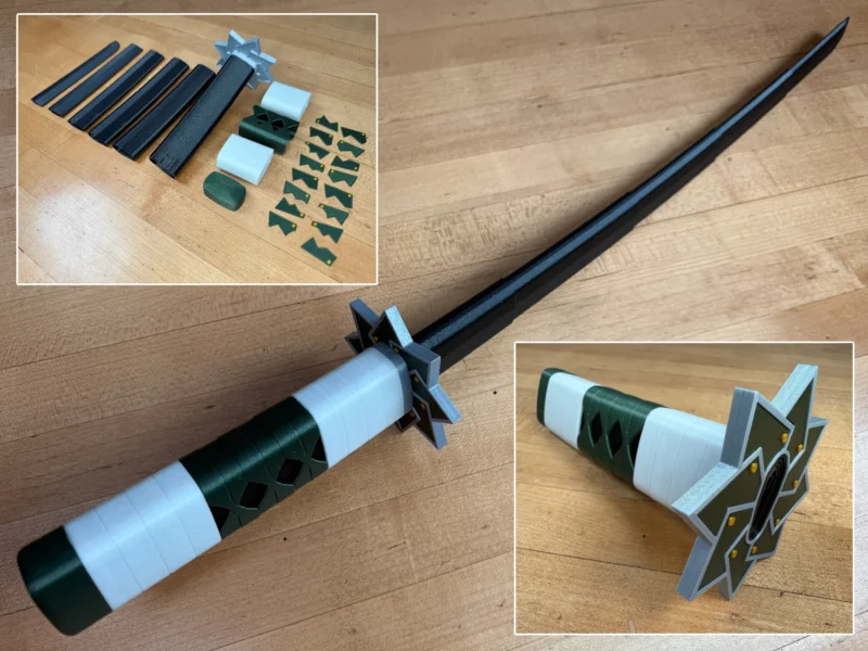 Katana Retrátil Demon Slayer - Kimetsu no Yaiba Sanemi Shinazugawa - Image 4