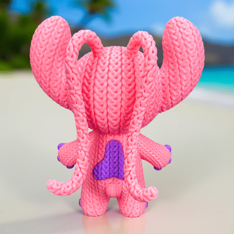 Angel Crochê Lillo Stitch - Feita Em Plástico 3d - Imagem 5