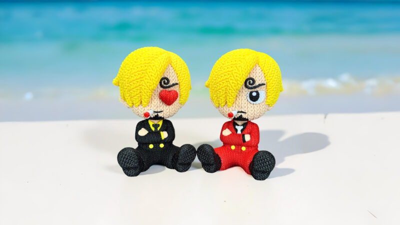 Boneco Sanji One Piece Crochê Impressão 3D Colecionável em PLA - Imagem 6